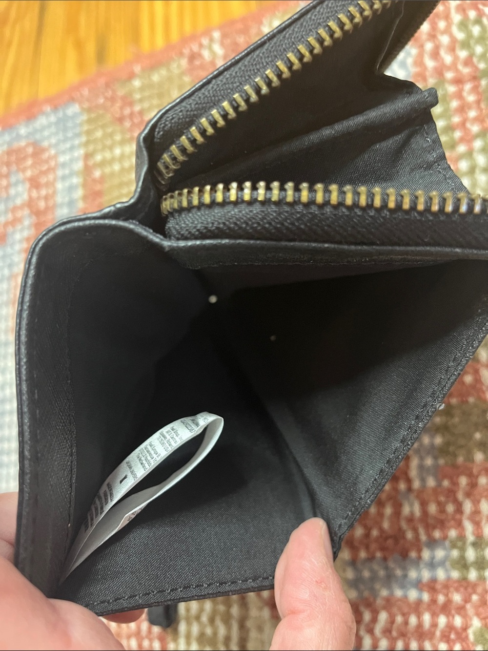 Fossil Black Leather Wristlet Wallet - Picture 8 of 12